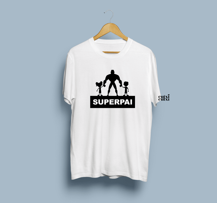 T-shirt Super Pai e filho(s)