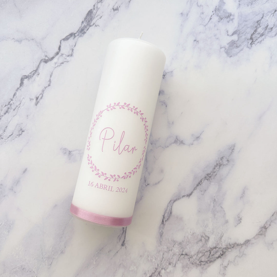 Vela da Vida Personalizada com Moldura