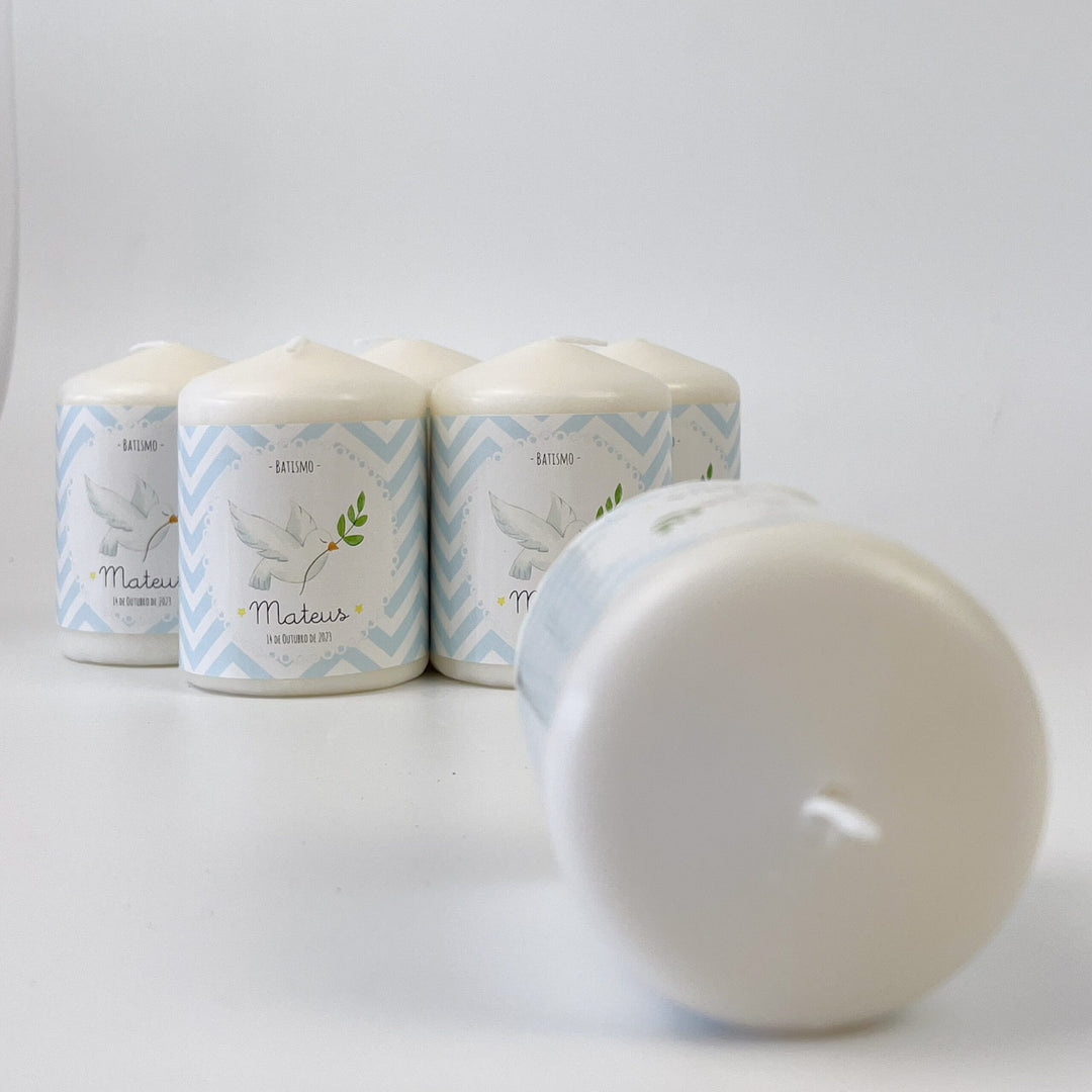 Vela Santinhos Ilustrada - Lembrança Batizado