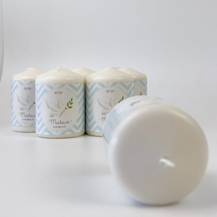 Vela Santinhos Ilustrada - Lembrança Batizado