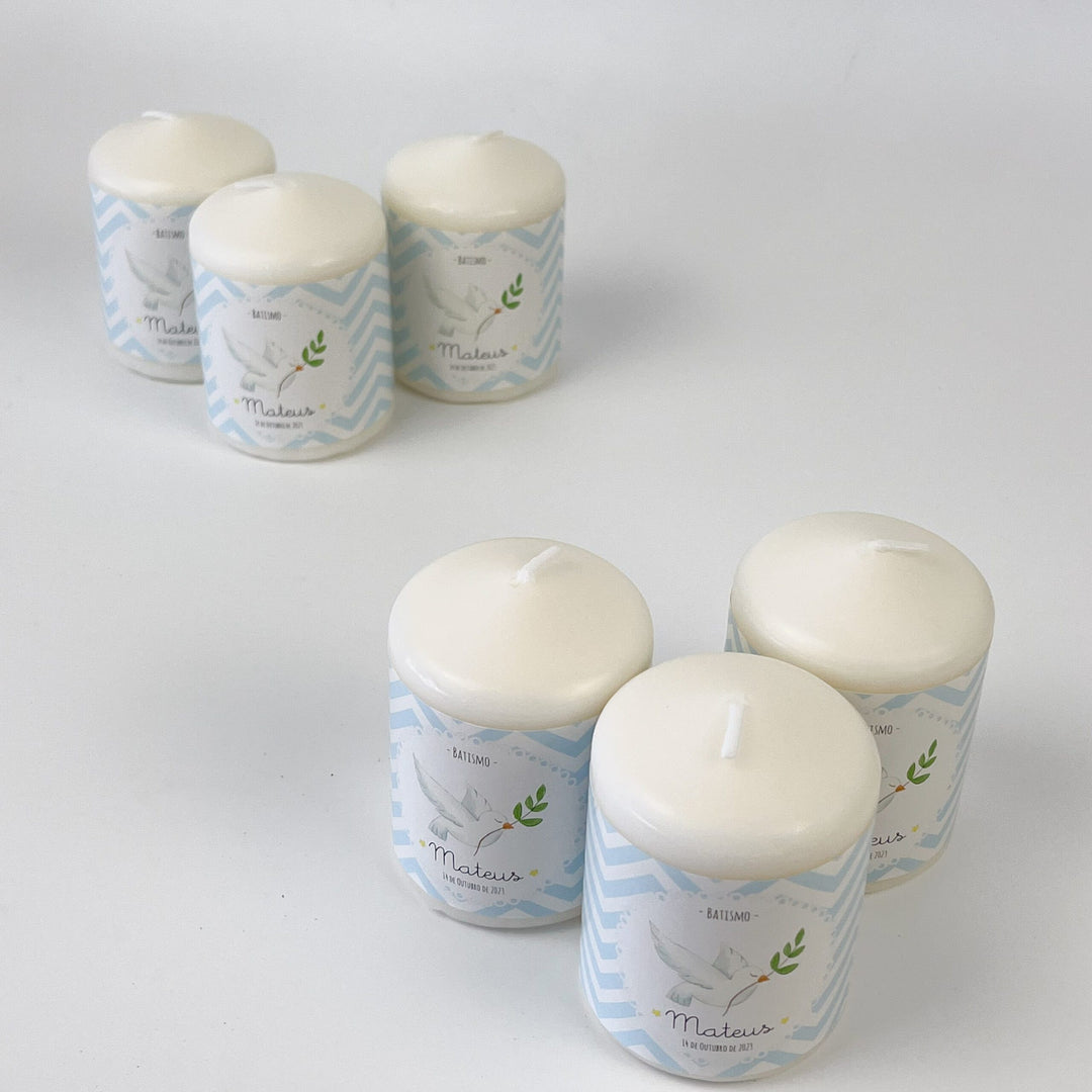 Vela Santinhos Ilustrada - Lembrança Batizado