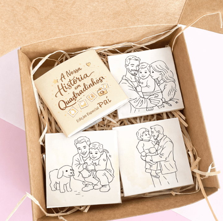 A Nossa História em Quadradinhos | EDIÇÃO MÃE - Cutxi Cutxi - Presentes Personalizados