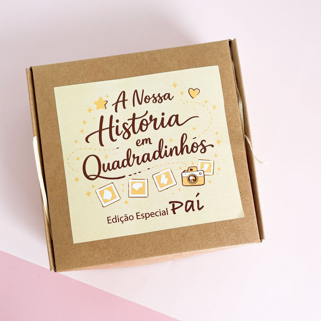 A Nossa História em Quadradinhos | EDIÇÃO PAI - Cutxi Cutxi - Presentes Personalizados