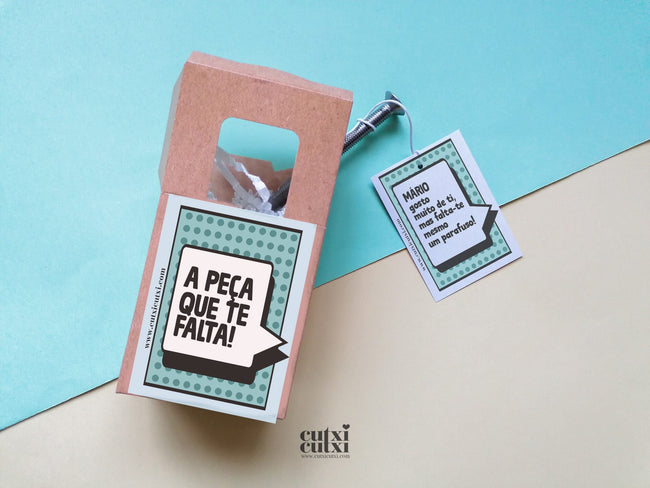 A Peça que te faltava - Presente Divertido - Cutxi Cutxi - Presentes Personalizados