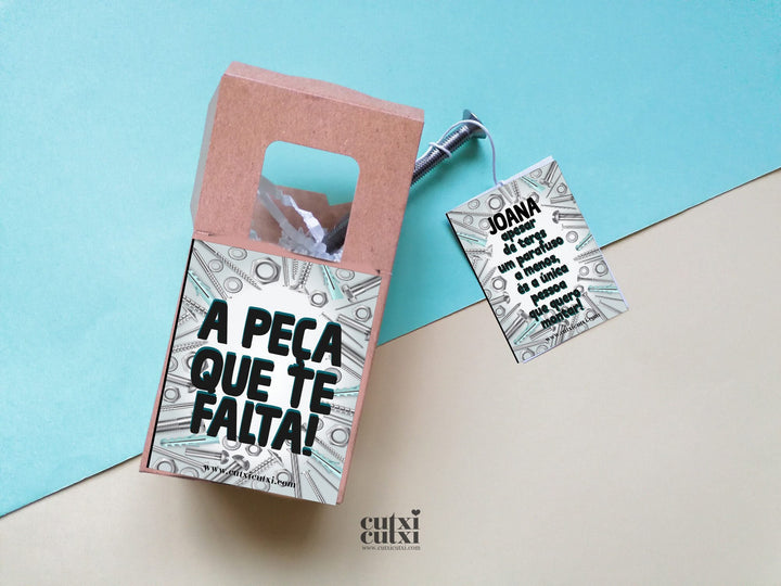A Peça que te faltava - Presente Divertido - Cutxi Cutxi - Presentes Personalizados