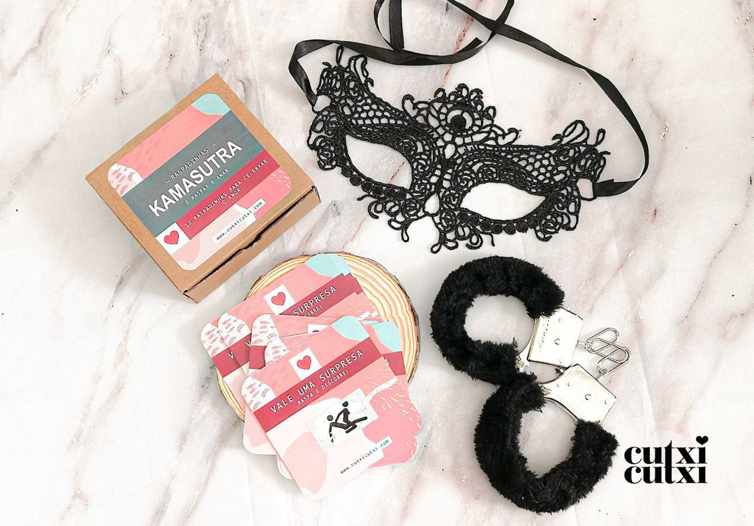 Raspadinhas Kamasutra Com máscara OU Algemas - Presente Dia Dos Namorados