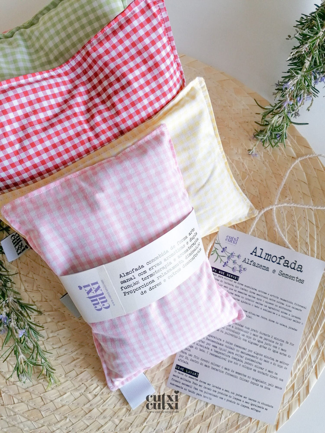 Almofada de sementes e alfazema | Presente Avós - Cutxi Cutxi - Presentes Personalizados