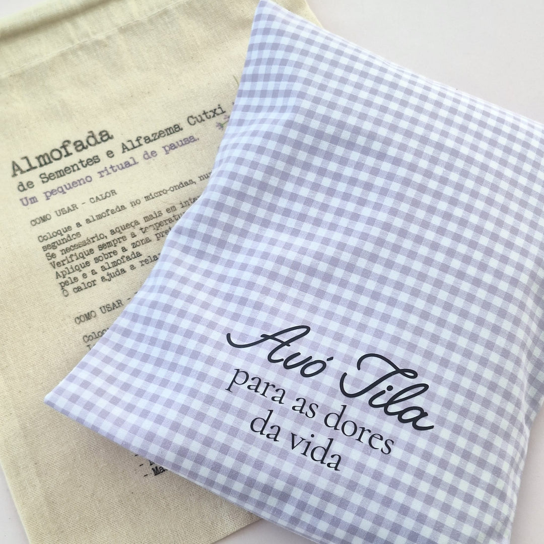 Almofada de sementes e alfazema | Presente Avós - Cutxi Cutxi - Presentes Personalizados