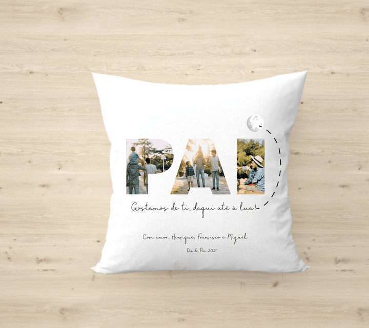 Almofada Pai ou Papá Personalizada (Sugestão Presente)