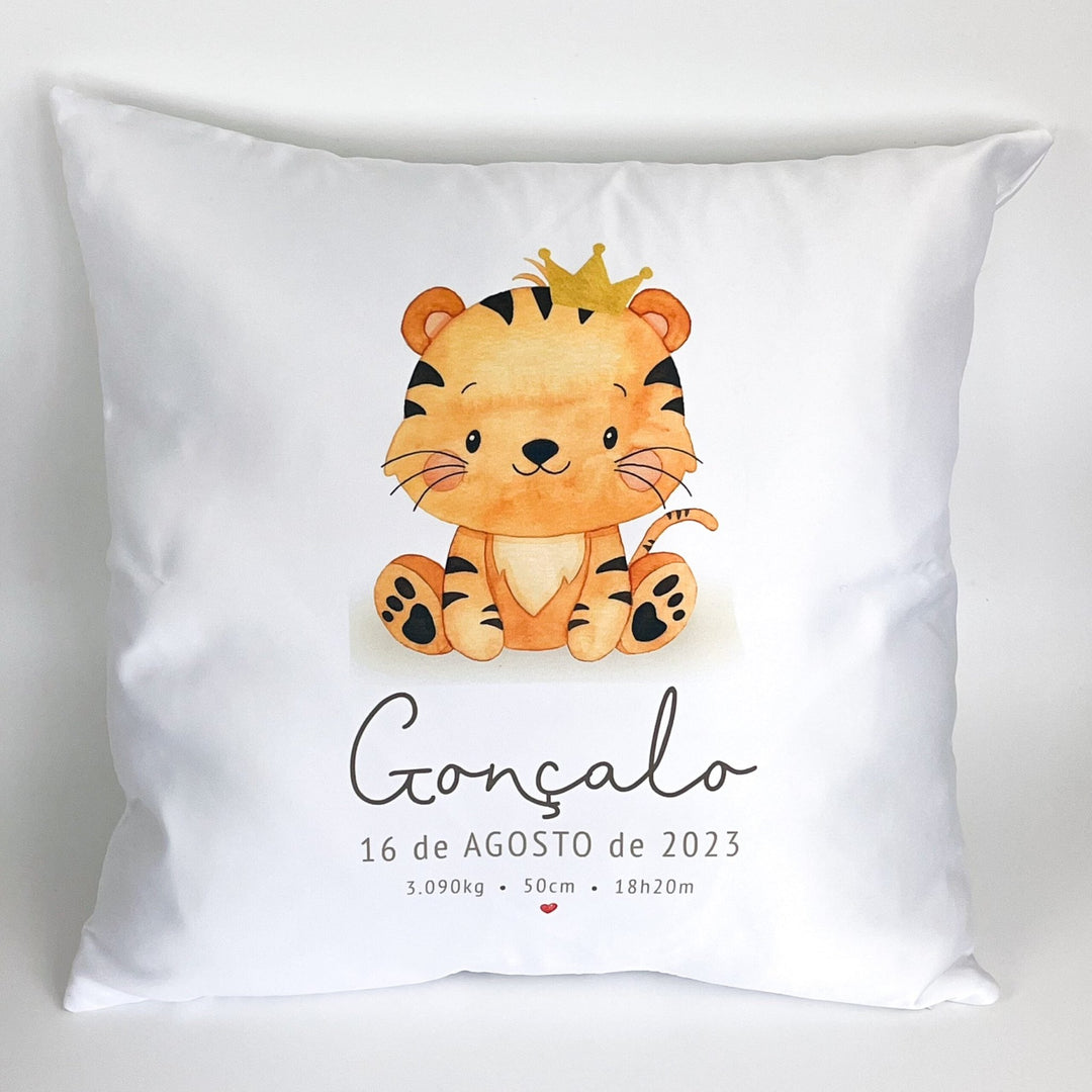 Almofada Nascimento Animais Fofinhos - Cutxi Cutxi - Presentes Personalizados