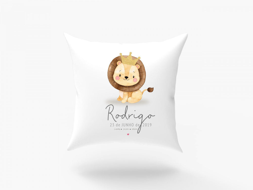Almofada Nascimento Animais Fofinhos - Cutxi Cutxi - Presentes Personalizados
