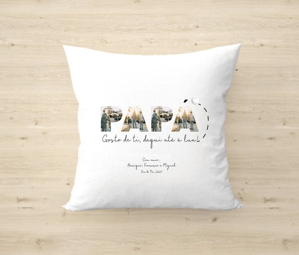 Almofada Pai ou Papá Personalizada - Cutxi Cutxi - Presentes Personalizados