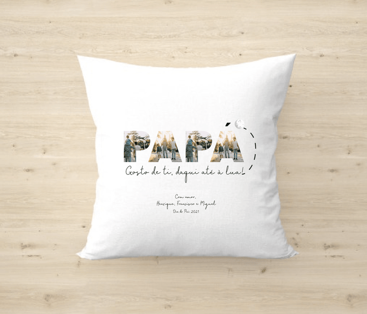 Almofada Pai ou Papá Personalizada - Cutxi Cutxi - Presentes Personalizados