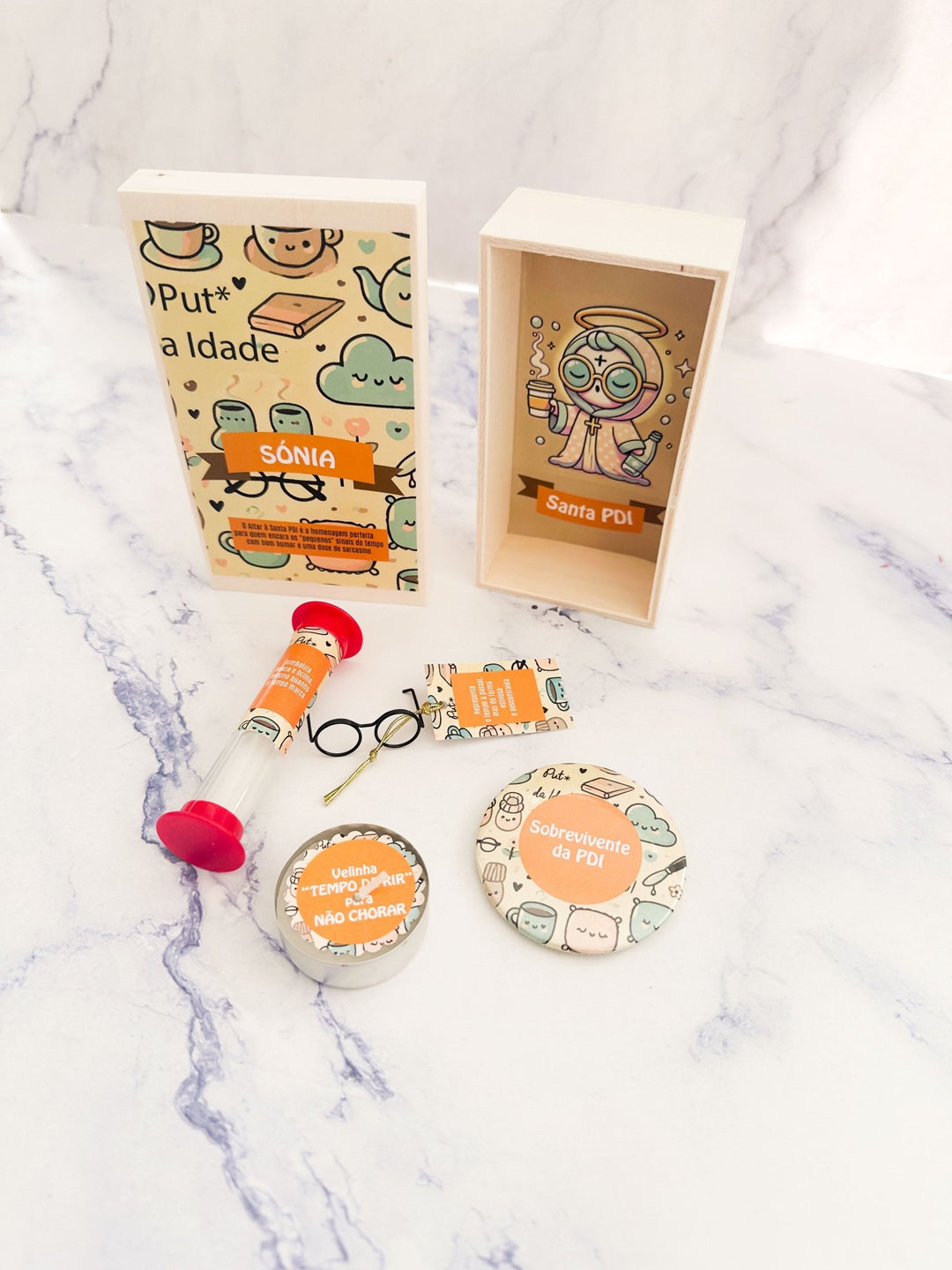 Altar à Santa PDI – Porque a Idade É um Número (e Uma Aventura)! ✨🕰️ - Cutxi Cutxi - Presentes Personalizados
