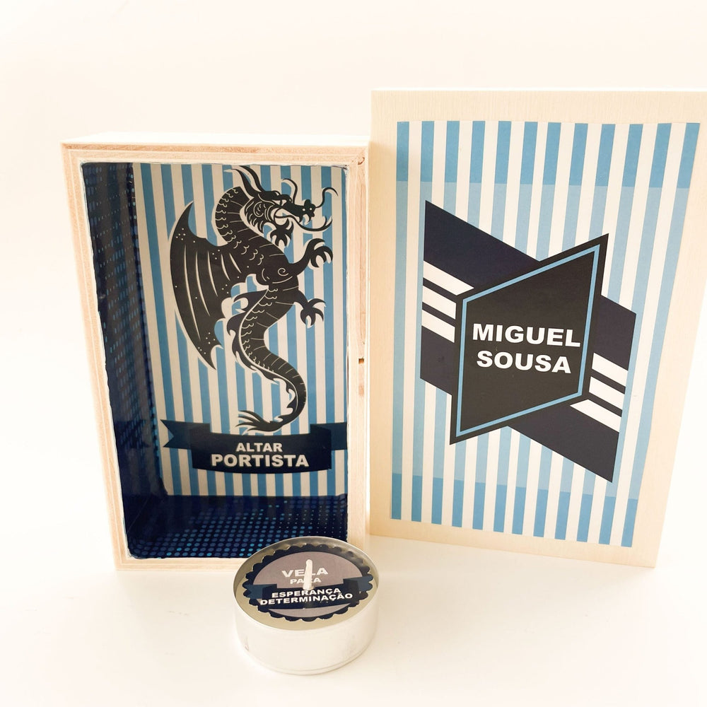 Altar do Portista – Força e Fé do Dragão 🔵⚪ - Cutxi Cutxi - Presentes Personalizados