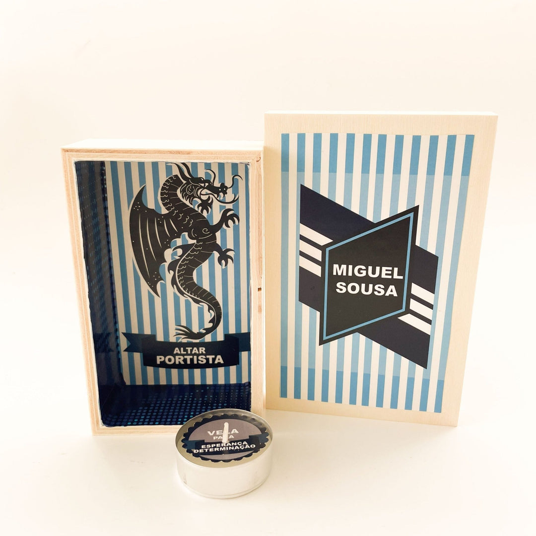 Altar do Portista – Força e Fé do Dragão 🔵⚪ - Cutxi Cutxi - Presentes Personalizados