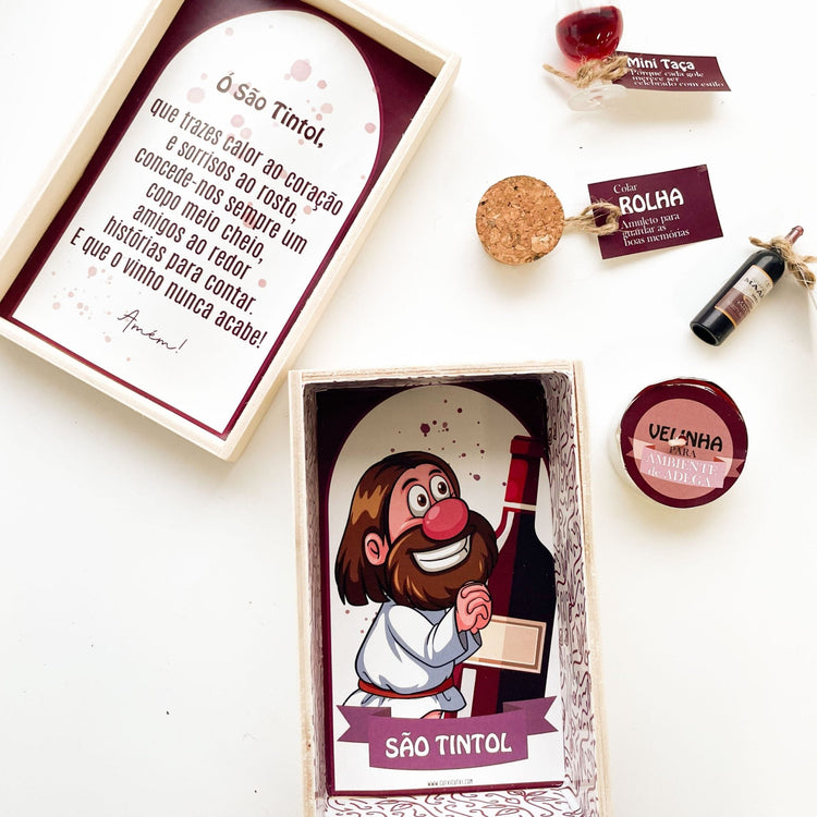 Altar do São Tintol – Celebrar a Arte de um Bom Copo de Vinho! - Cutxi Cutxi - Presentes Personalizados