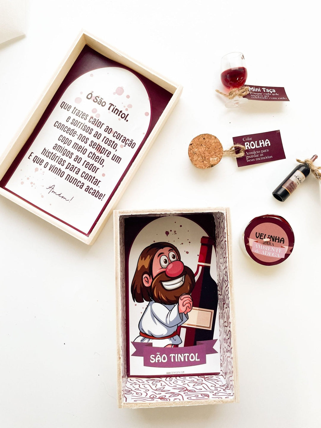 Altar do São Tintol – Celebrar a Arte de um Bom Copo de Vinho! - Cutxi Cutxi - Presentes Personalizados