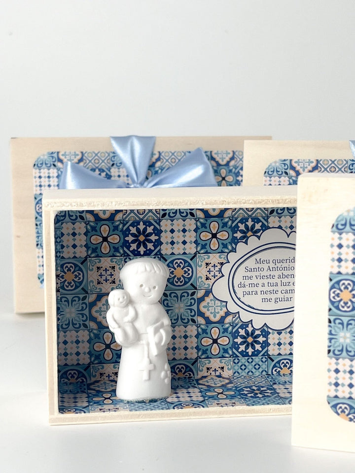 Altar Santos de Portugal - Santo António, São Pedro, São Francisco, São João - Cutxi Cutxi - Presentes Personalizados