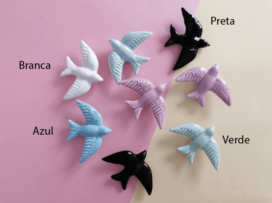 Andorinha Cerâmica com caixa - Cutxi Cutxi - Presentes Personalizados