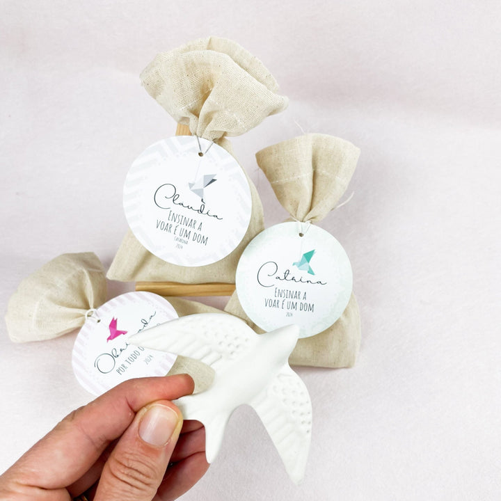 Andorinha Perfumada com saco | Lembrança Educadores e Professores - Cutxi Cutxi - Presentes Personalizados