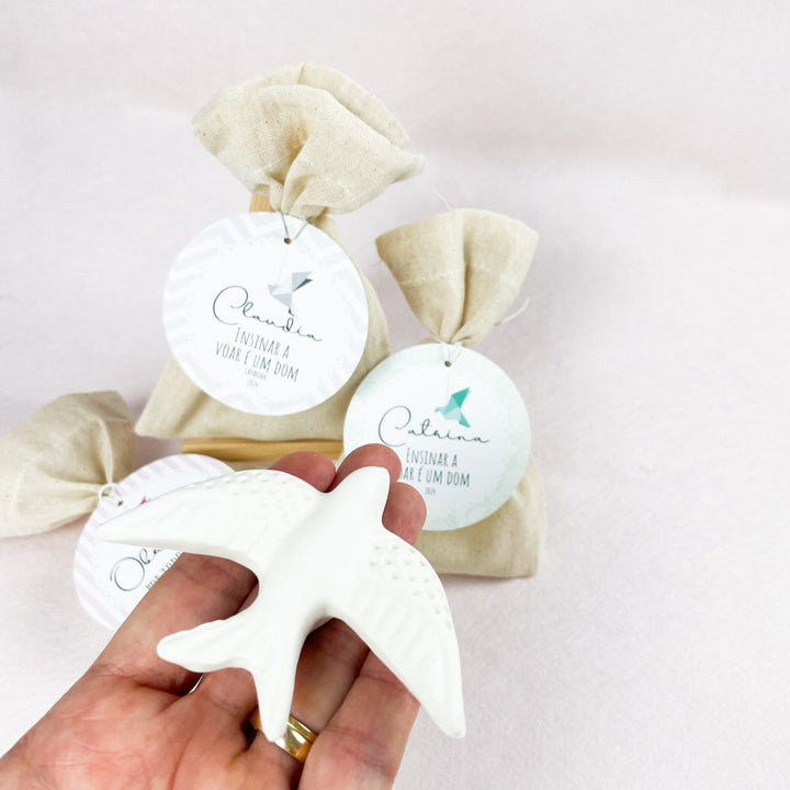 Andorinha Perfumada com saco | Lembrança Educadores e Professores - Cutxi Cutxi - Presentes Personalizados