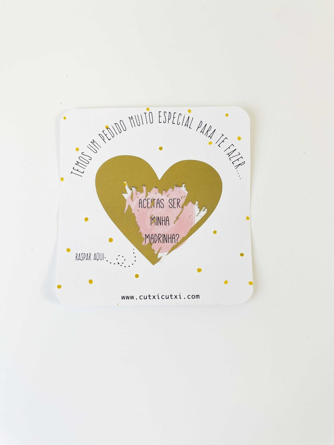 Anúncio em Formato de Raspadinha - Cutxi Cutxi - Presentes Personalizados