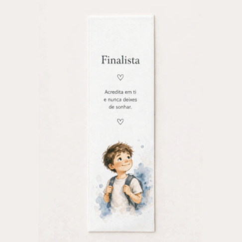 Aplicação para Fitas de Finalista - Ilustração em Estilo Aguarela - Cutxi Cutxi - Presentes Personalizados