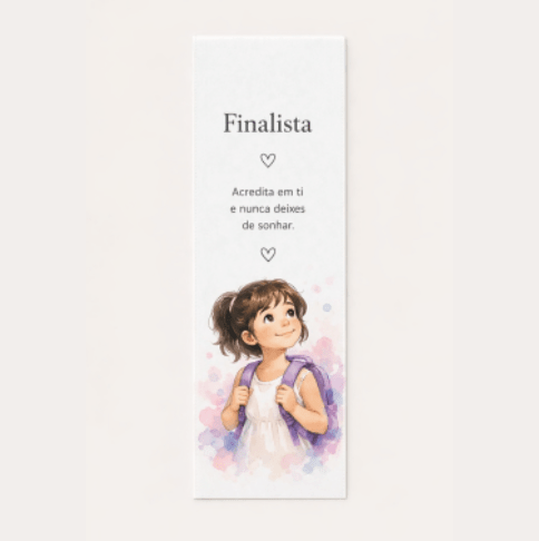 Aplicação para Fitas de Finalista - Ilustração em Estilo Aguarela - Cutxi Cutxi - Presentes Personalizados