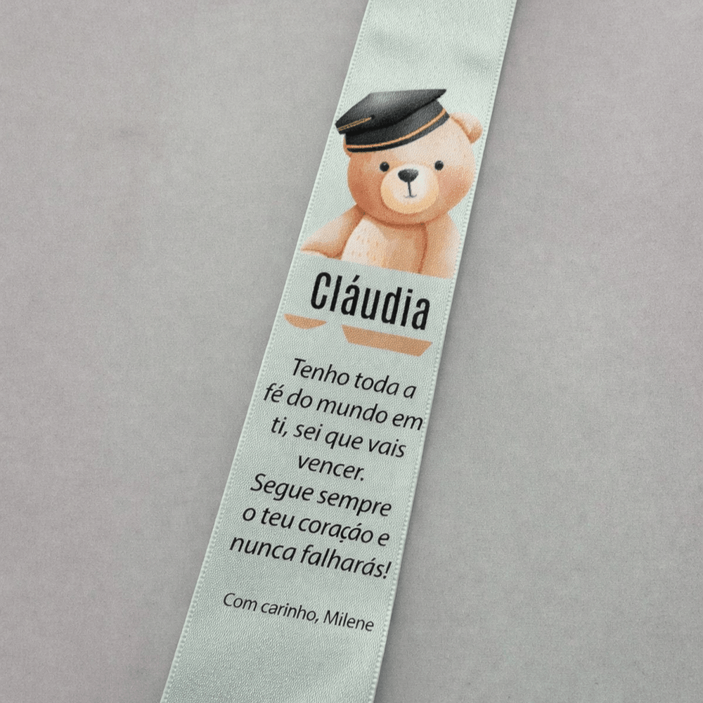 Aplicação para Fitas de Finalista - Versão Criança com oferta de Crachá - Cutxi Cutxi - Presentes Personalizados