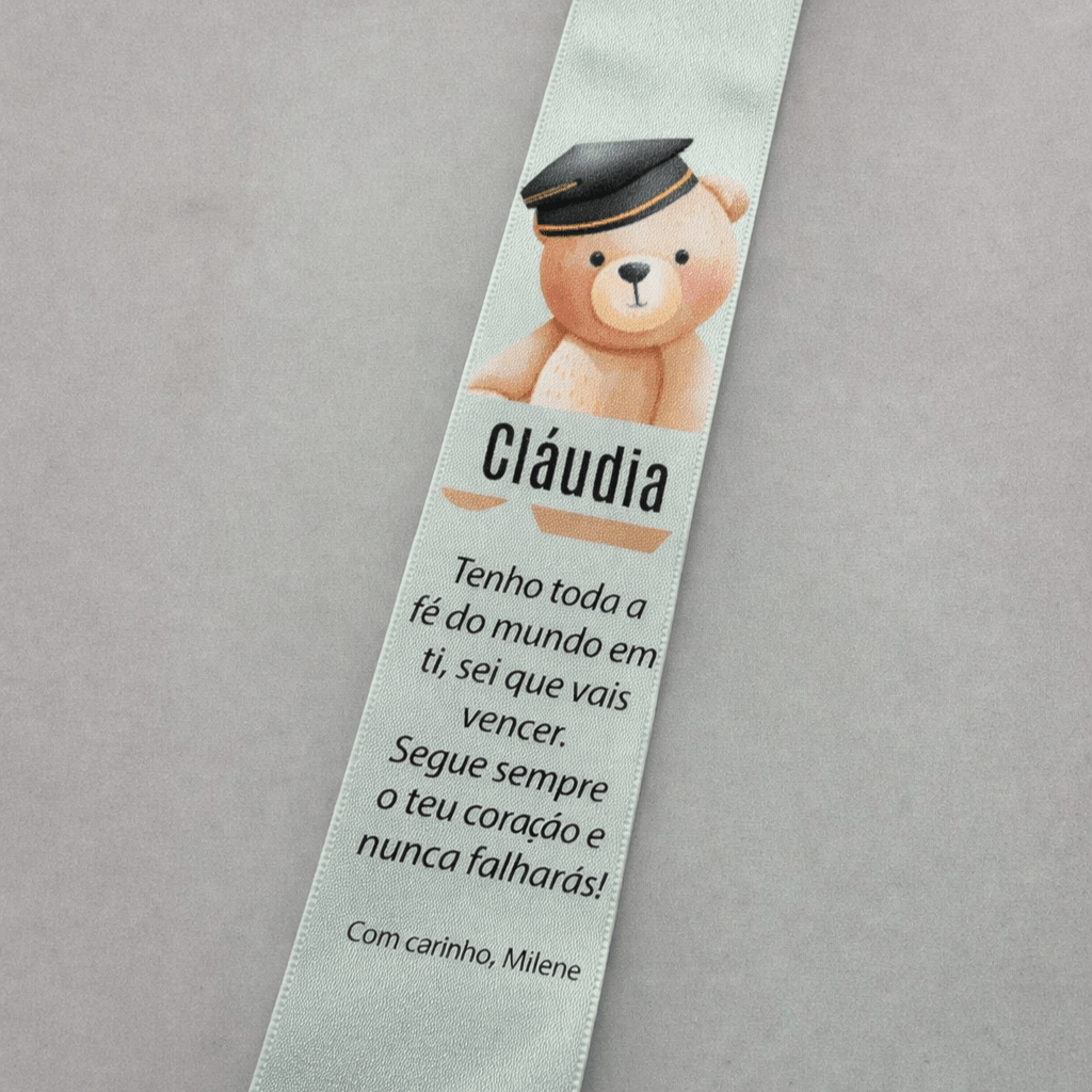 Aplicação para Fitas de Finalista - Versão Criança com oferta de Crachá - Cutxi Cutxi - Presentes Personalizados