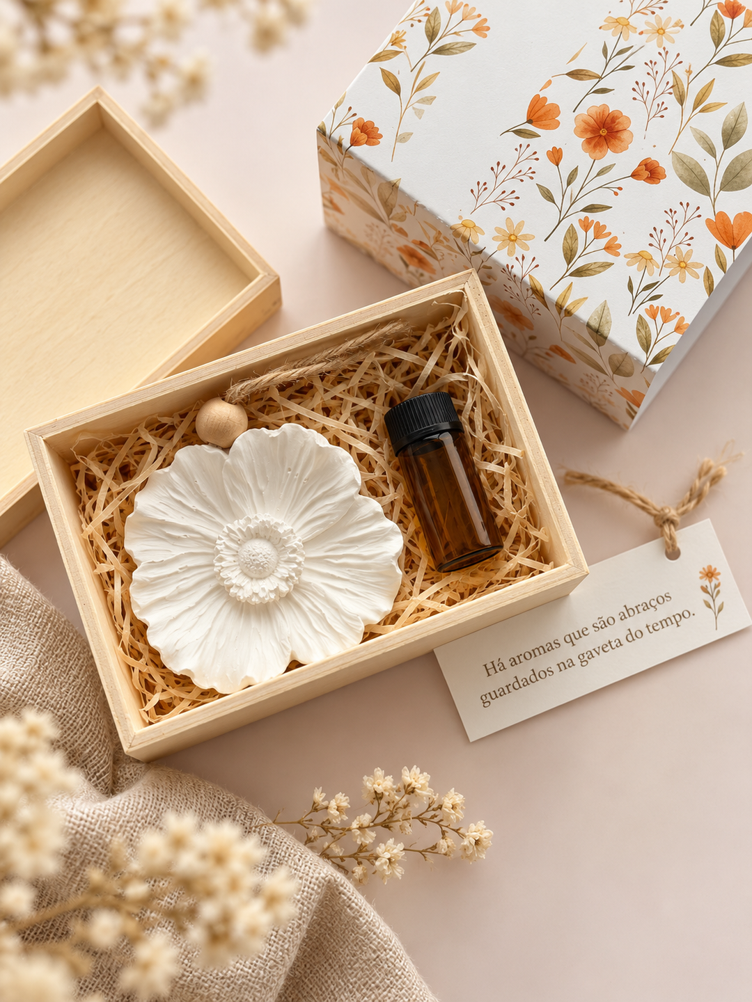 Um Abraço em Flor | Ambientador de Gesso Perfumado