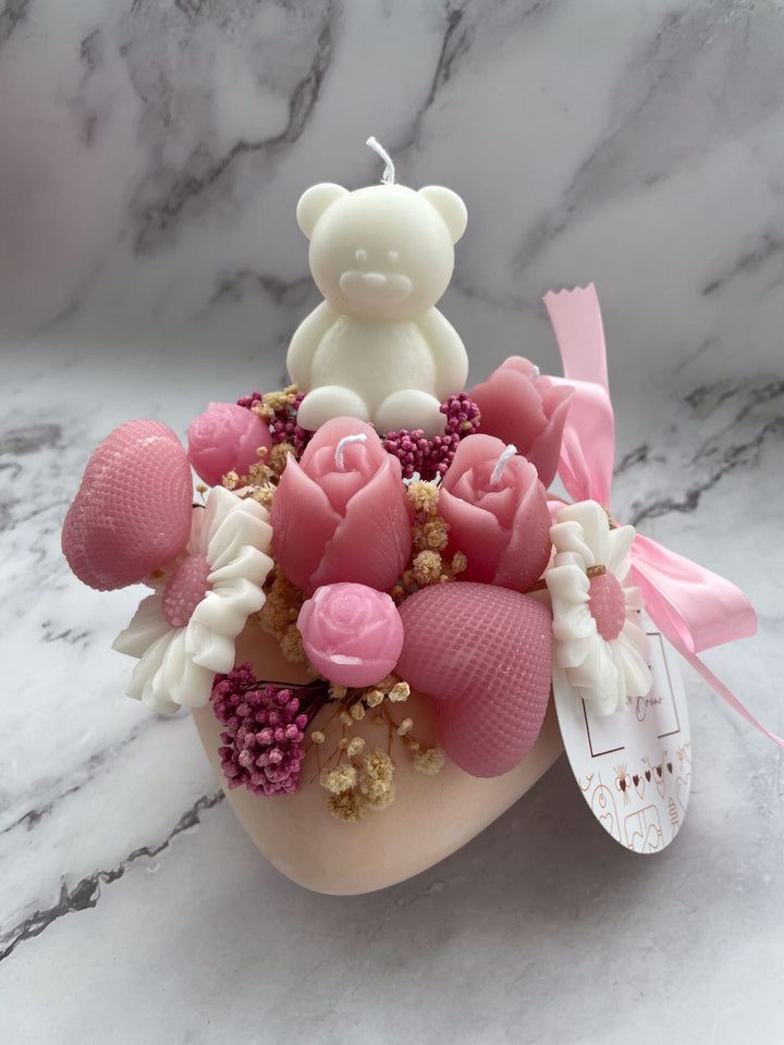 Coração Florido de Amor – O Arranjo Perfumado que Celebra Laços Inesquecíveis 🌸✨ - presente para a Mãe, Madrinha...