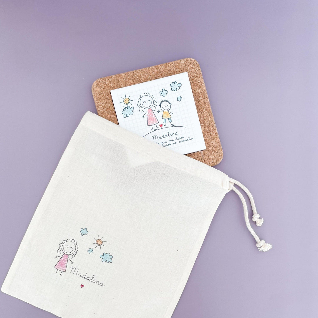 Azulejo com mensagem personalizada (Presente para Docentes, Educadoras, Auxiliares) - Cutxi Cutxi - Presentes Personalizados