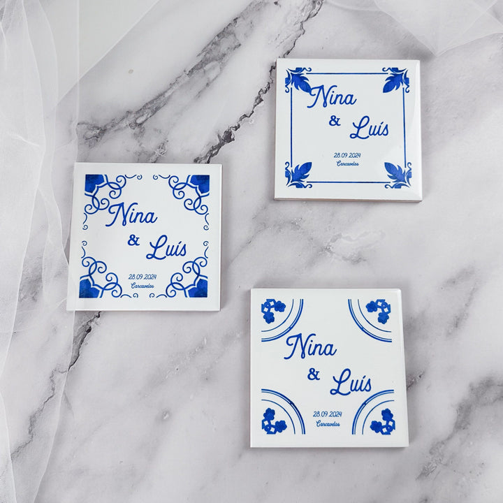Lembrança Azulejo - casamento