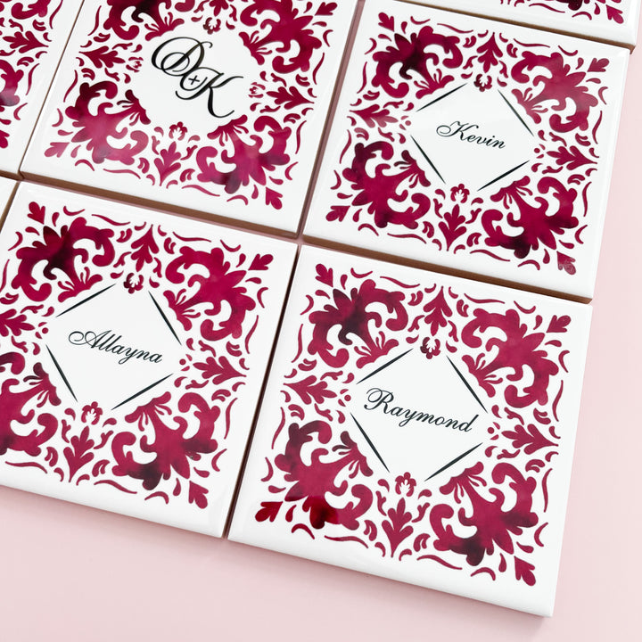 Lembrança Azulejo - casamento