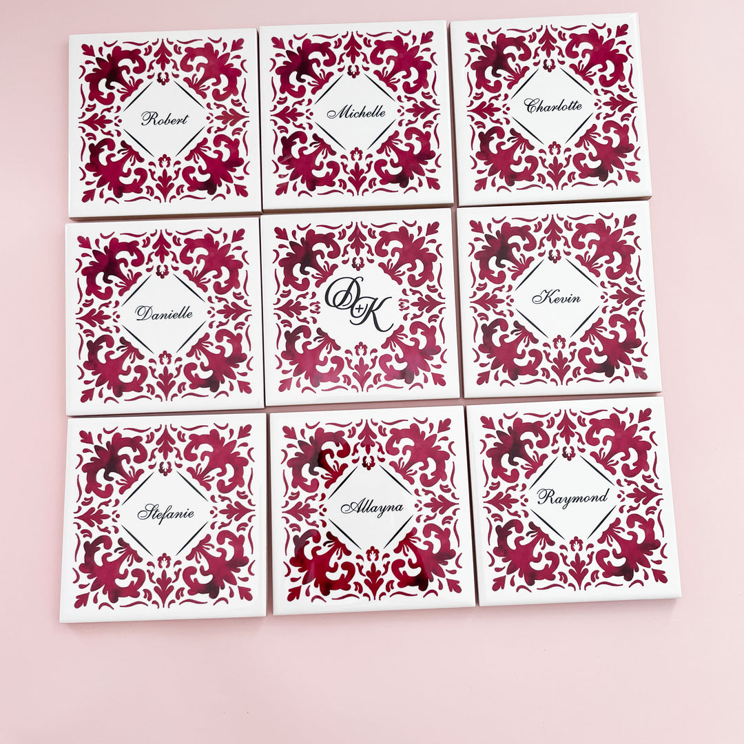 Lembrança Azulejo - casamento