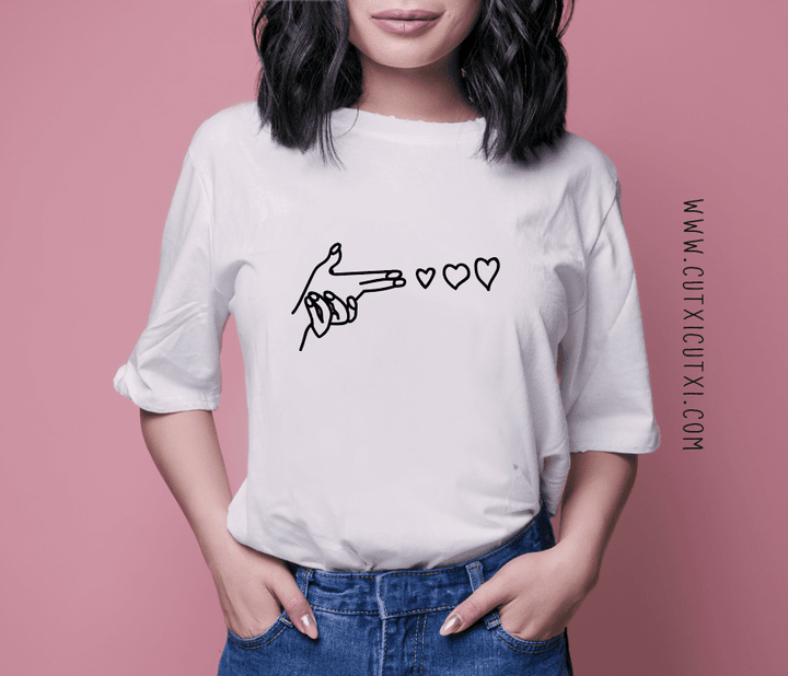 T-shirt Mais AMOR