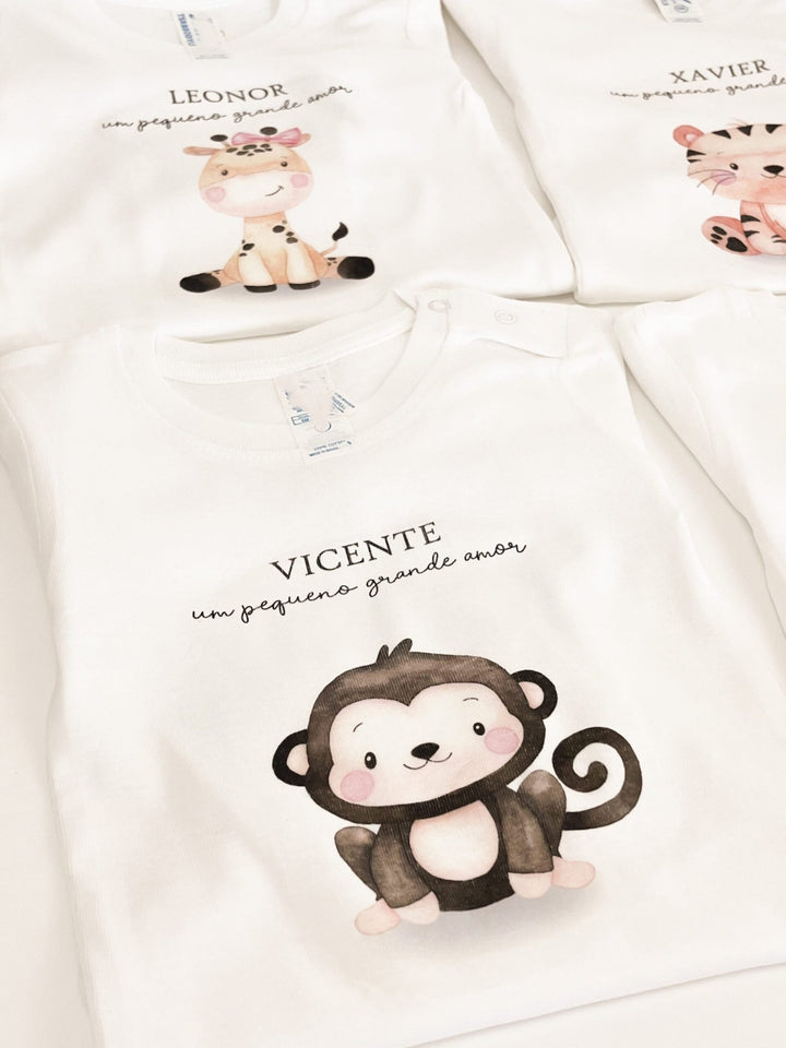 Body Animal Fofinho com Nome - Cutxi Cutxi - Presentes Personalizados