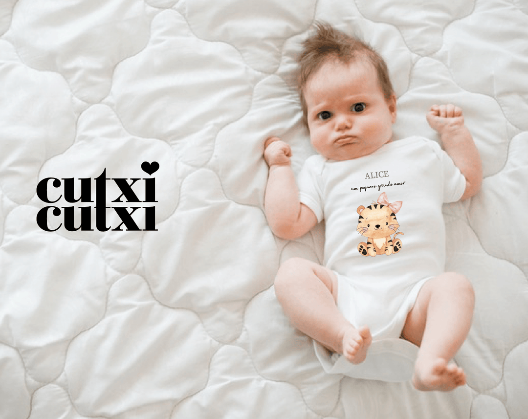Body Animal Fofinho com Nome - Cutxi Cutxi - Presentes Personalizados