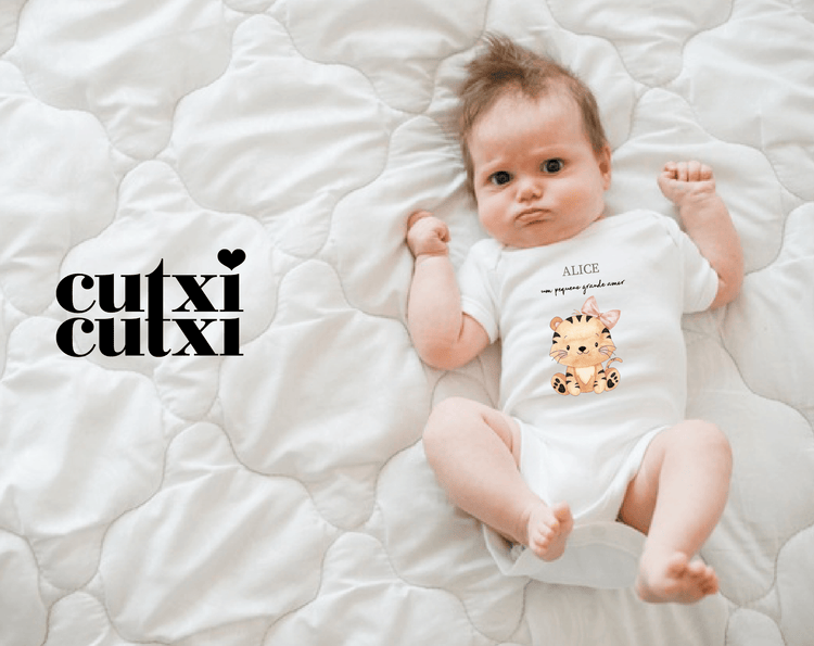 Body Animal Fofinho com Nome - Cutxi Cutxi - Presentes Personalizados