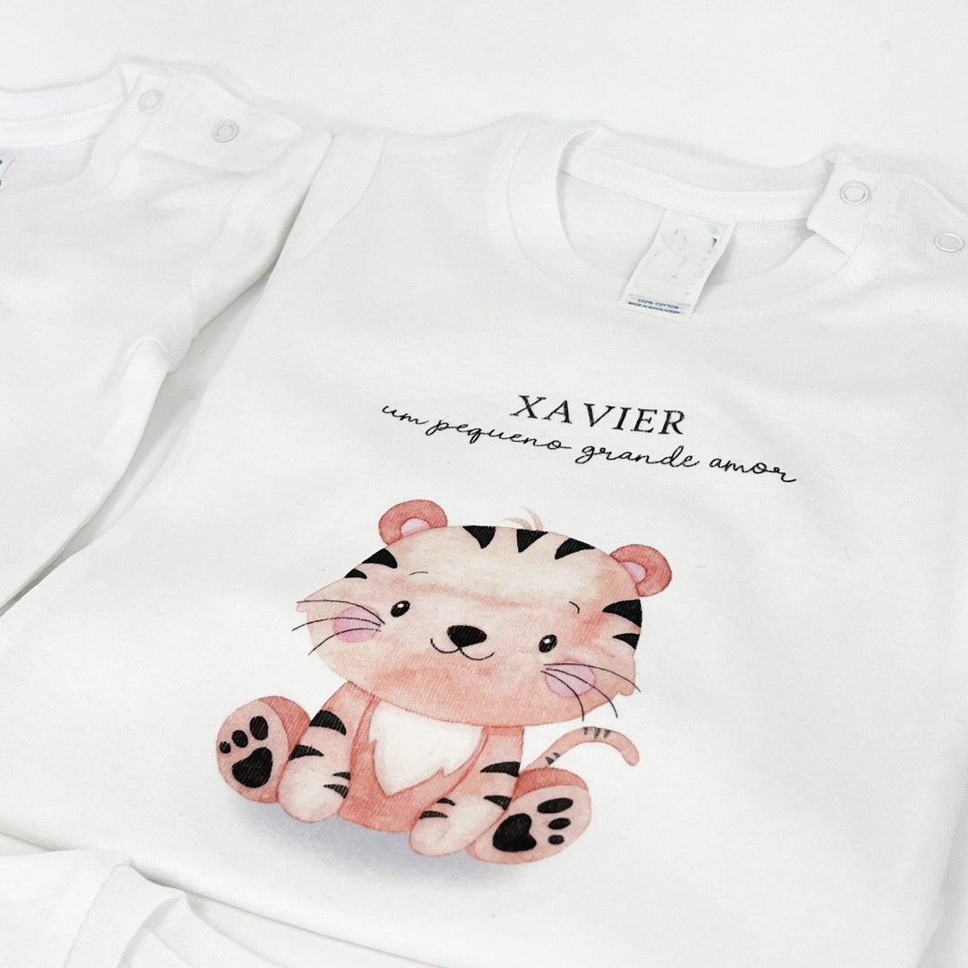 Body Animal Fofinho com Nome - Cutxi Cutxi - Presentes Personalizados