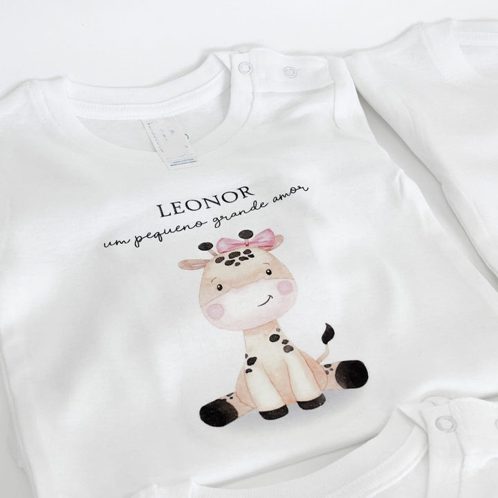 Body Animal Fofinho com Nome - Cutxi Cutxi - Presentes Personalizados