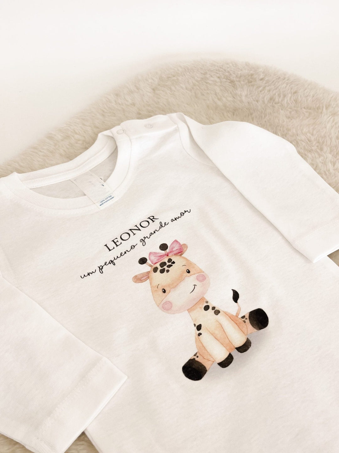 Body Animal Fofinho com Nome - Cutxi Cutxi - Presentes Personalizados