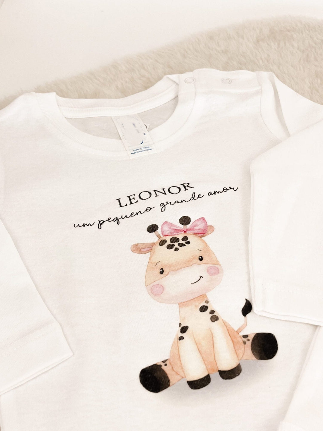 Body Animal Fofinho com Nome - Cutxi Cutxi - Presentes Personalizados