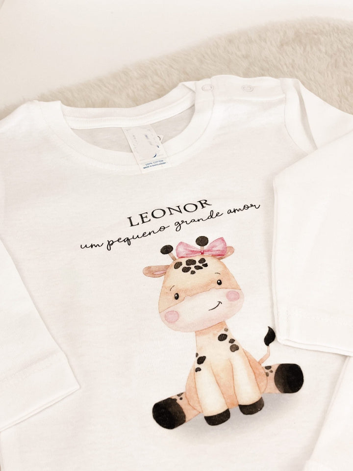Body Animal Fofinho com Nome - Cutxi Cutxi - Presentes Personalizados