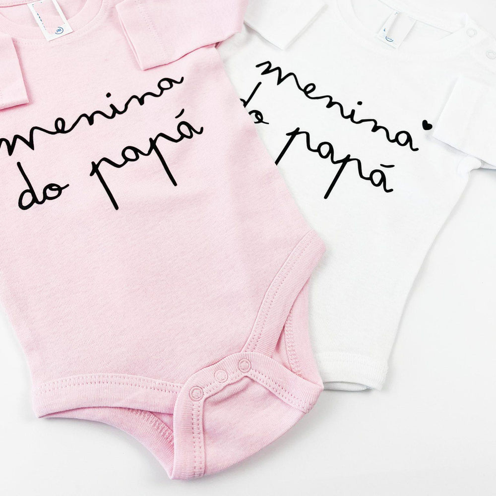 Body Menina... da mamã, do papá, da avó, do avô... - Cutxi Cutxi - Presentes Personalizados