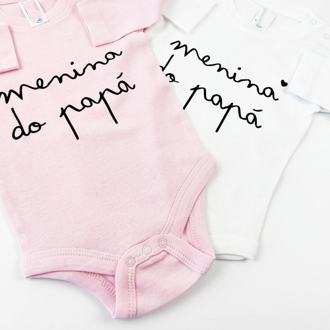 Body Menina... da mamã, do papá, da avó, do avô... - Cutxi Cutxi - Presentes Personalizados