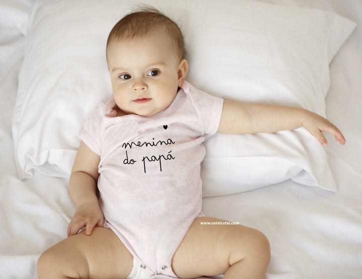 Body Menina... da mamã, do papá, da avó, do avô... - Cutxi Cutxi - Presentes Personalizados