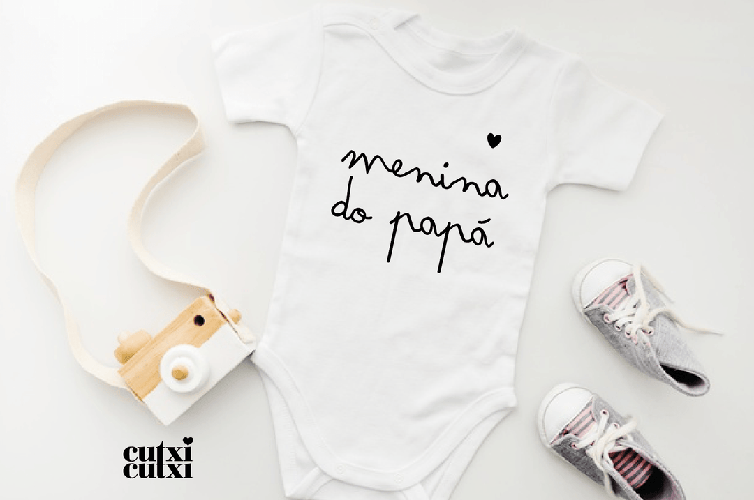 Body Menina... da mamã, do papá, da avó, do avô... - Cutxi Cutxi - Presentes Personalizados